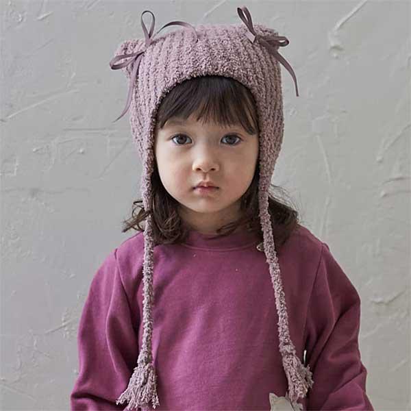 petit main プティマイン petit main マシュマロねこ耳ニット帽