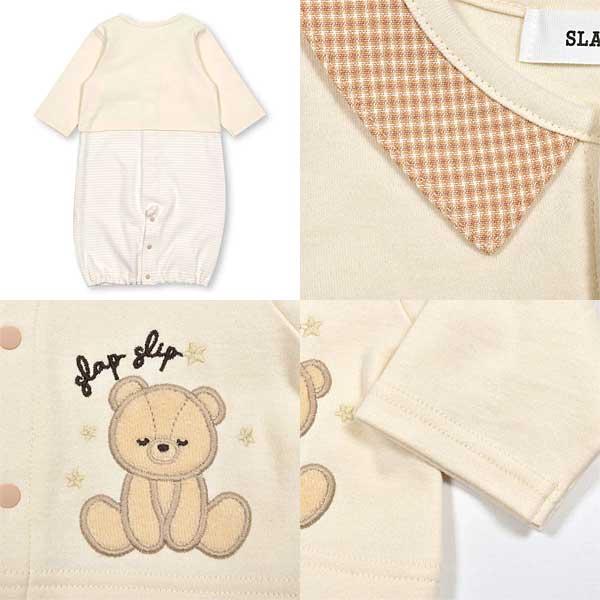 SLAP SLIP スラップスリップ　チェック柄襟付切り替え2WAYロンパース　ベビー50~70cm　1837-55537｜toyofukukids｜08