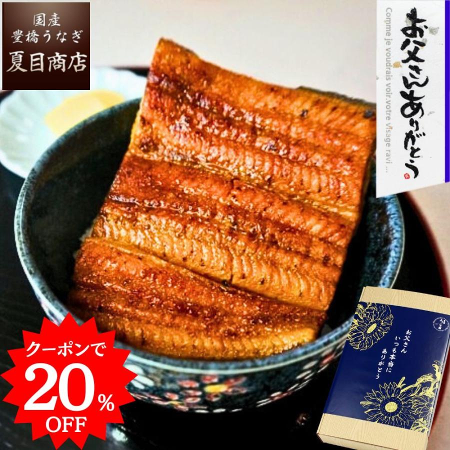 期間限定 20％OFFクーポン 父の日 新発売 ギフト プレゼント 2026 うなぎ 蒲焼き ポン半 （カット） 110-130g×2袋 約2人前 花以外 爆買（Yahoo!・国産 豊橋うなぎ 夏目商店）
