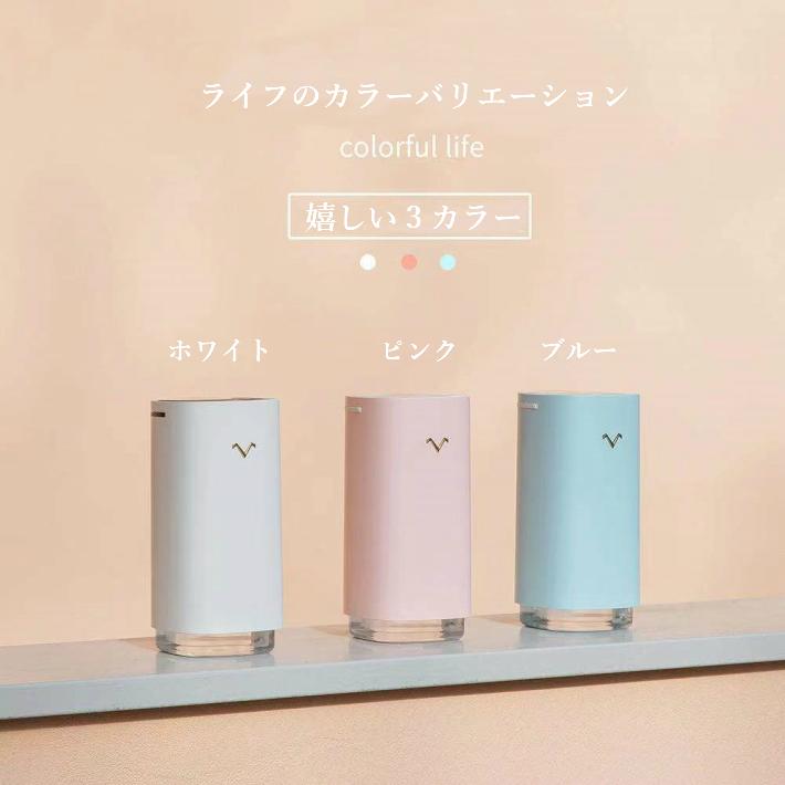 多機能卓上加湿器 ナノスチーム加湿 LEDライト7色グラデーション 星空