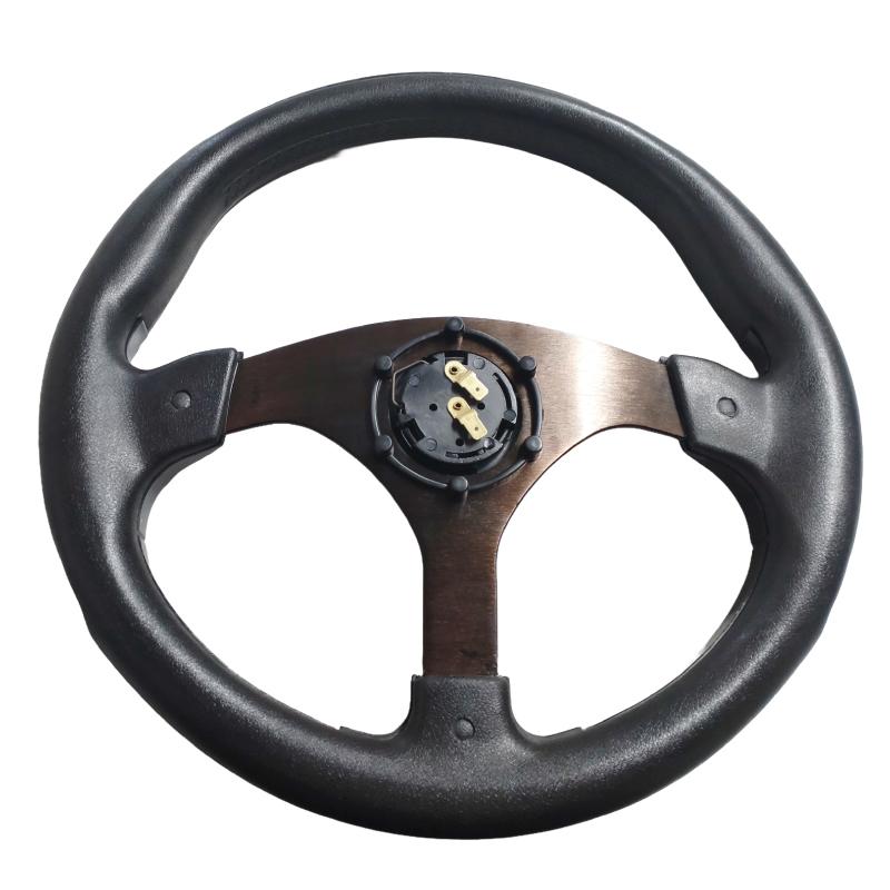 展示品未使用良品】PCD70mm規格 34.5cm 小径ステアリング 黒(表裏左右