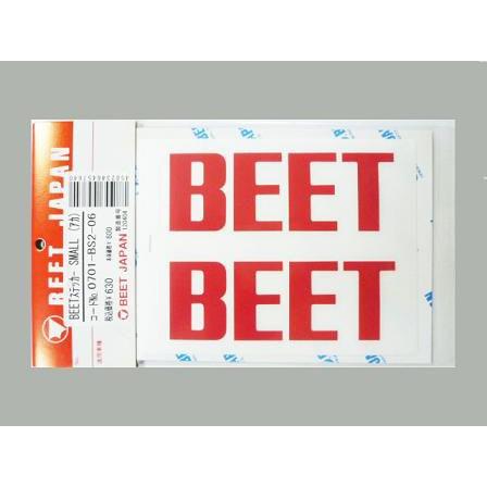 ステッカー BEET ビートジャパン 切り抜きステッカー SMALL 赤 0701