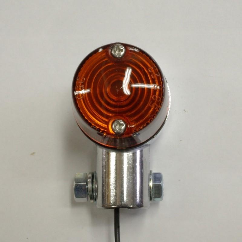CGC 160型（丸）ウインカー シルバー/オレンジ シングル球用 2個セット
