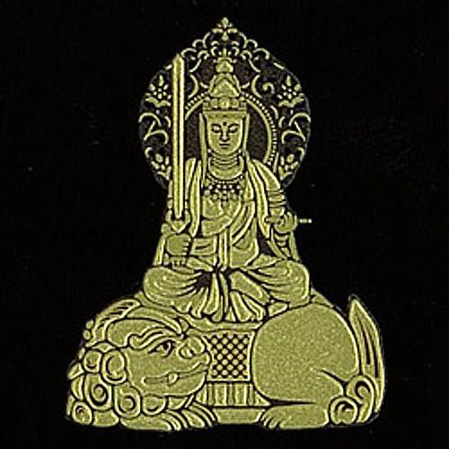 蒔絵シール 「十二支守護本尊「文殊菩薩」（卯）」金 : TOYO LABO