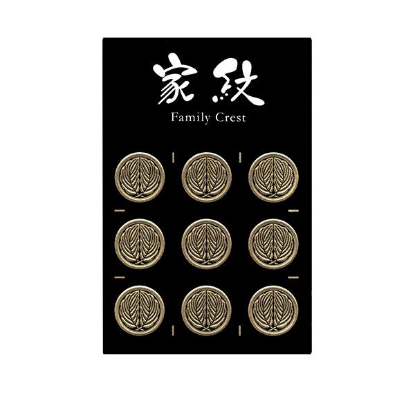 輪宝　金焼物　家紋 丸に抱き柏 金焼物 家紋 【公式通販】