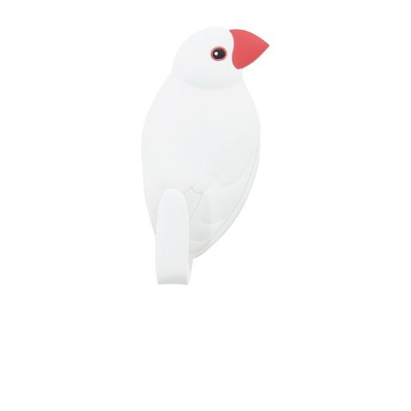 MAGNET HOOK Animal tail マグネットフック アニマルテイル【白文鳥】壁面取付型フック インテリア 壁 鳥 雑貨 かわいい 磁石｜toyolabo｜04