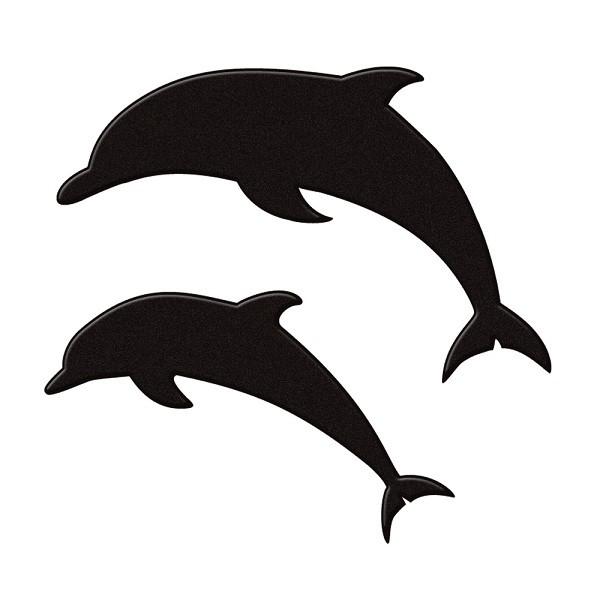 イルカ 蒔絵シール Love Animal イルカ ジャンプ 黒 Ms Al 07bk Toyo Labo 通販 Yahoo ショッピング