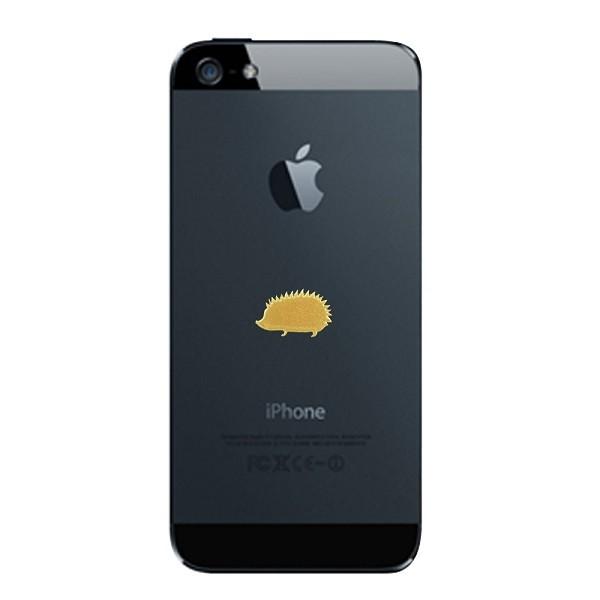 はりねずみ 蒔絵シール love animal 「ハリネズミ（3匹） 金」 : TOYO