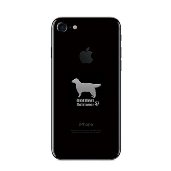 美品　hayu ゴールデンレトリバー　プレート　Black 犬 蒔絵シール LOVE DOG ゴールデンレトリバー（横向き） 銀