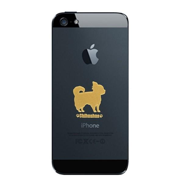 犬 蒔絵シール LOVE DOG チワワ（横向き） 金 : TOYO LABO - 通販
