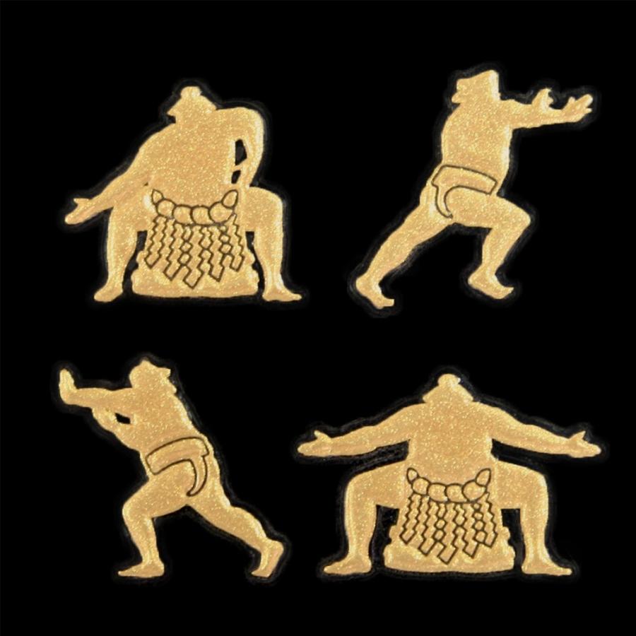 相撲 蒔絵シール 力士4人 金 : TOYO LABO - 通販 - Yahoo!ショッピング