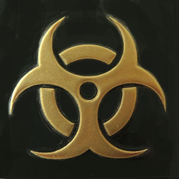 カプコン公式　バイオハザード蒔絵ステッカー　レア 蒔絵 シール 「バイオハザード マーク BIOHAZARD 金」 : TOYO LABO