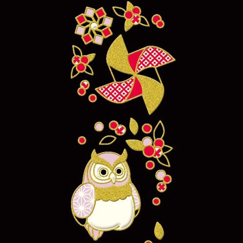 特価商品 蒔絵シール 願いのつるし飾り 福 ステッカー フクロウ 縁起物 Wantannas Go Id