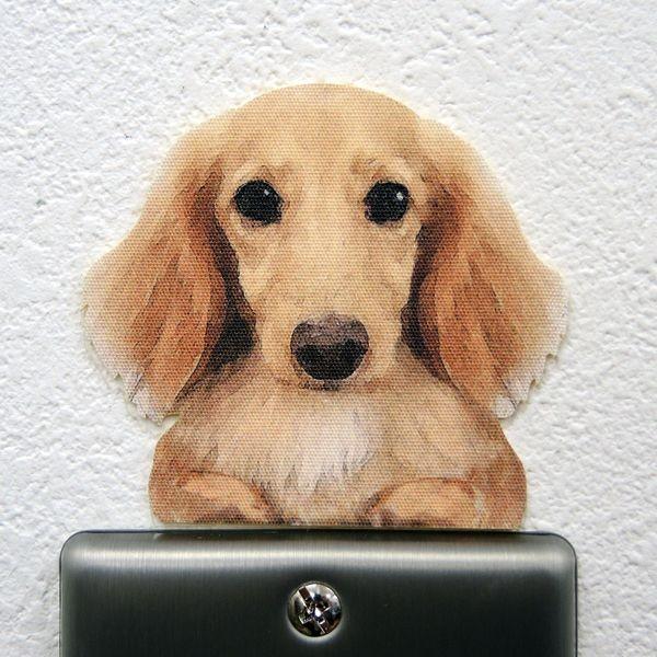 格安激安 DOG LIFE Color ドッグライフ カラー ダックスフンド クリーム 犬 ウォールステッカー