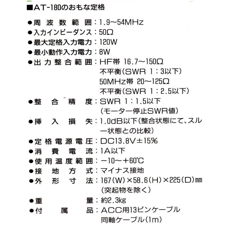 AT-180【ICOM】HF/50MHz（オートアンテナ・チューナー） 動作品　現状渡し品｜toyomura1605｜03