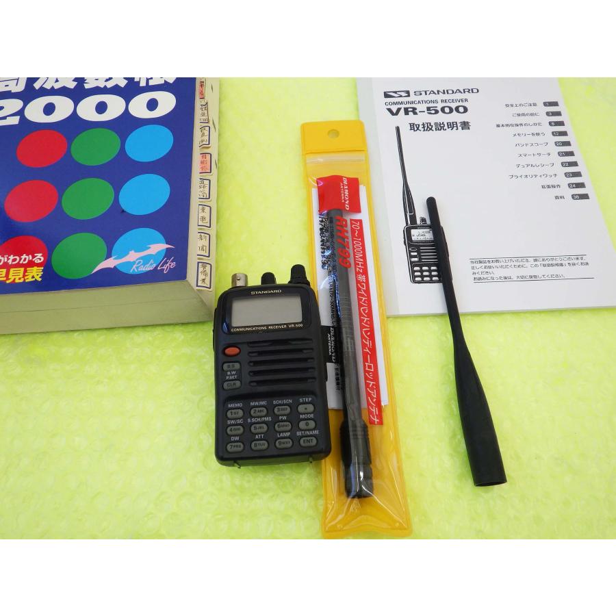 STANDARD VR-500 通信受信機 VR-500【STANDARD】0.1〜1300MHz（オールモード）ハンディ受信機 動作