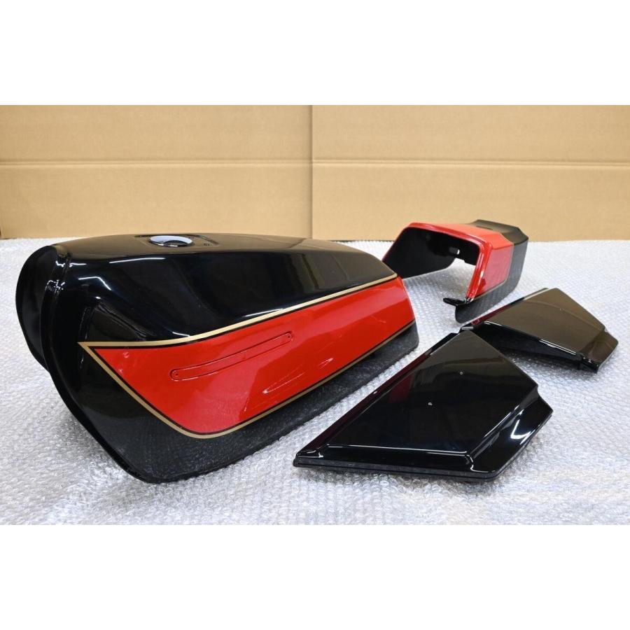 K-110 新品 Z400FX E4B エボニー ファイアクラッカーレッド 外装セット