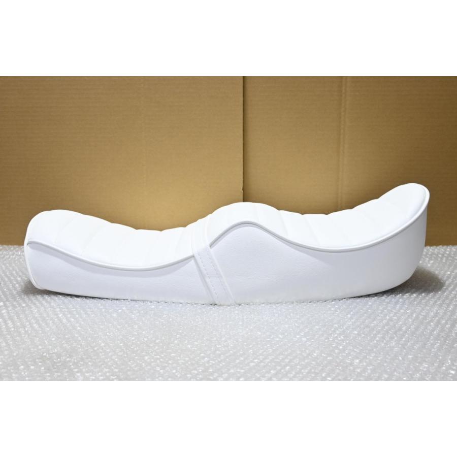 GT380、550 純正アンコ抜き白シート GT380タックロールシート/あんこ抜きGT550 純正 対応シート