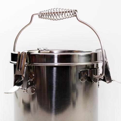 美品！EBM 超厚手 業務用ステンレス寸胴鍋 蓋付 約50cm/大容量 EBM ステンレス製 パッキン寸胴鍋 30cm 蓋付き 業務用 : 厨房器具の