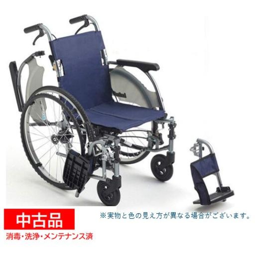 中古】 ミキ CRT-5 自走車椅子 40幅 紺 軽量 コンパクト 軽い 自走 自
