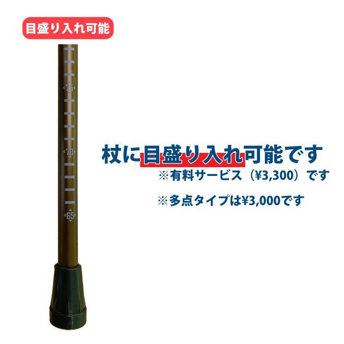 中央発條 瞬間伸縮杖「あゆみ」シャンパンゴールド（多点タイプ