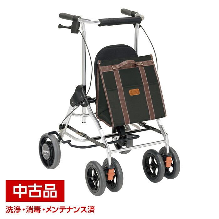 中古】幸和製作所 テイコブリトR ブラック HS05R 歩行器 歩行車 杖立て