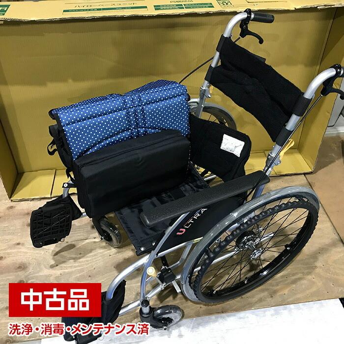 中古】日進医療器 NA-U1 自走 車椅子 車いす 38cm幅 ノンパンクタイヤ