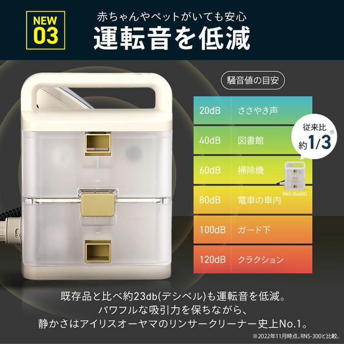 アイリスオーヤマ リンサークリーナー RNS-B400D rns-b400d ア【メーカー取寄/ご注文後のキャンセル不可】｜toyotsu-alllife｜06