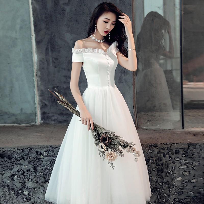 大きいサイズ13号から15号ミニウェディングドレス