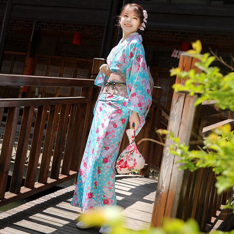 浴衣単品 女性 ゆかた レディース 浴衣 2022 浴衣 ブルー 青 水色 20代