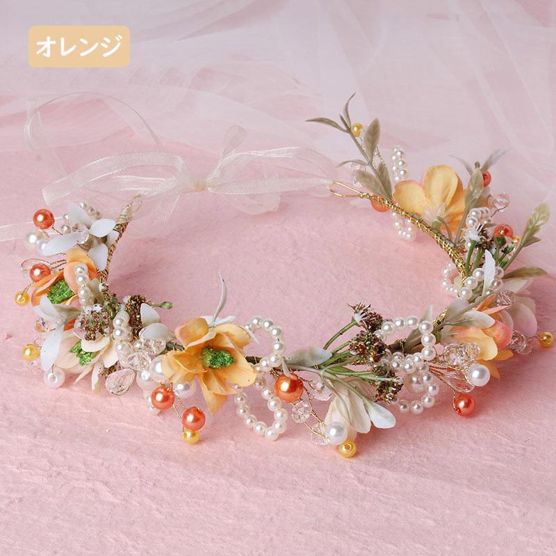 花冠 ウェディング ブライダル 花かんむり 結婚式 花嫁 フラワーガール 前撮り ヘッドドレス 成人式 安い 髪飾り 送料無料 ヘアアクセサリー プレゼント Crts トヨワストア 通販 Yahoo ショッピング