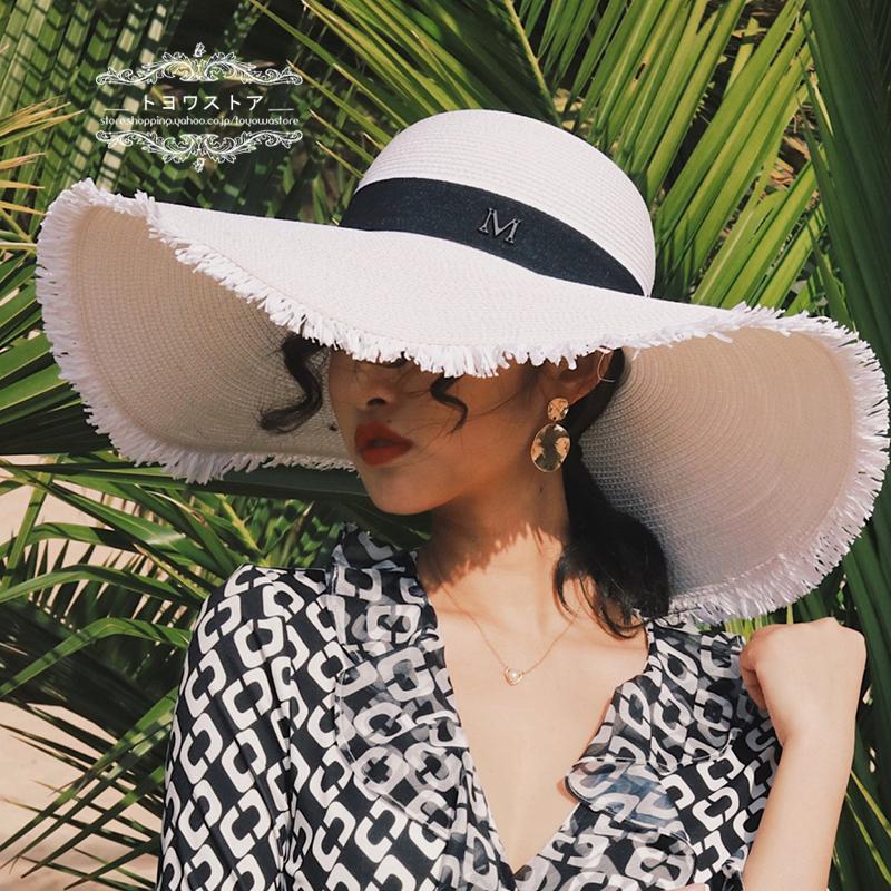 麦わら帽子 草編み帽子 レディース 籐の帽子 つば広帽子 撮影 新作 紫外線対策 春 夏 飛ばない おしゃれ 母の日 日焼け防止 写真 海 送料無料 Crts トヨワストア 通販 Yahoo ショッピング