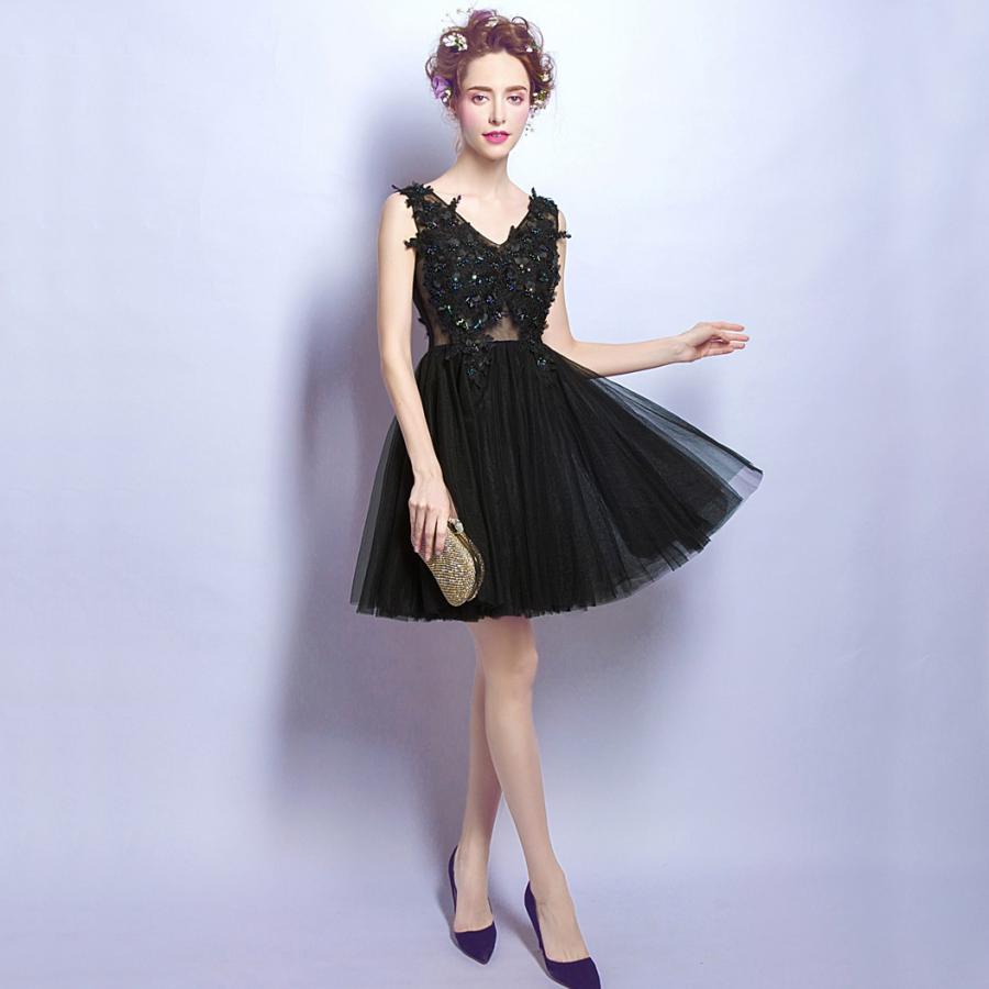 ミニドレス 安い カラーミニドレス 披露宴 花嫁 パーティードレス ミニ 二次会 コンサート 結婚式 ブライダル 演奏会 ウェディングミニドレス 黒 発表会 韓国 Csmnq046 トヨワストア 通販 Yahoo ショッピング