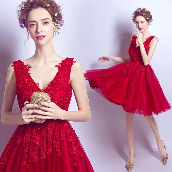 本体在庫特価品 ミニドレス 披露宴 花嫁 ミニドレス 安い パーティードレス 二次会 コンサート 結婚式 カラードレス ミニ 演奏会 ウェディング ミニドレス 赤 カクテルドレス 純正半額 Www Superavila Com