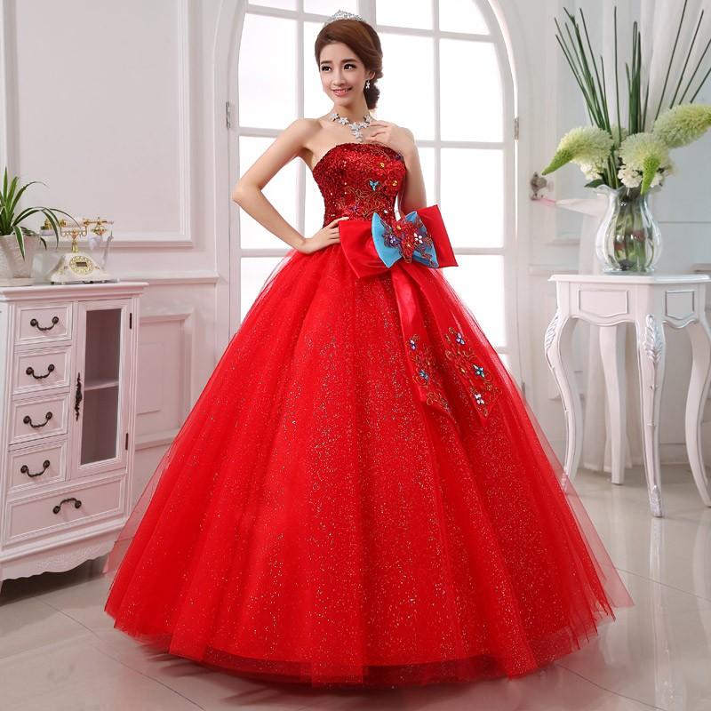 ウエディングドレス カラードレス 赤 安い 結婚式 ロングドレス 演奏会