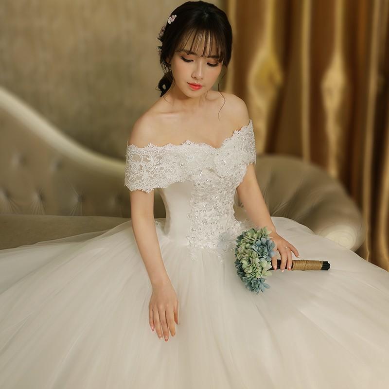 ウエディングドレス 安い 二次会 ウェディングドレス 結婚式 エンパイア 花嫁 プリンセス 披露宴 ロングドレス ブライダル シンプルドレス ベアトップ トレーン Gzppq236 トヨワストア 通販 Yahoo ショッピング