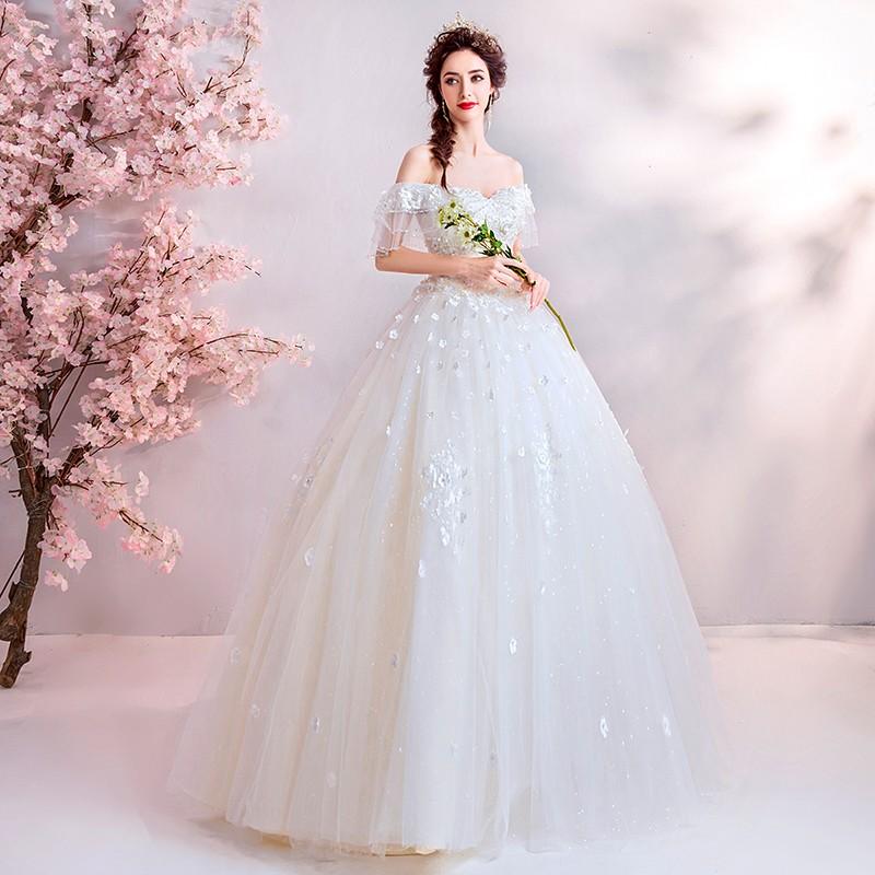 ウェディングドレス 白 二次会 大きいサイズ 安い 結婚式 ブライダル パーティー 花嫁 ロングドレス 披露宴 プリンセス Gzppq307 トヨワストア 通販 Yahoo ショッピング