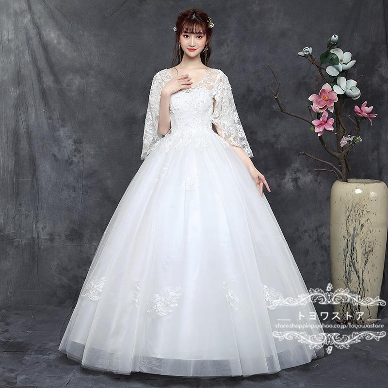 完成品 ウェディングドレス 結婚式 二次会 ホワイト 花嫁 ウェディング