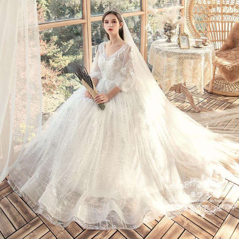 高級ウェディングドレスelieca 大きいサイズ21号値下げ‼️