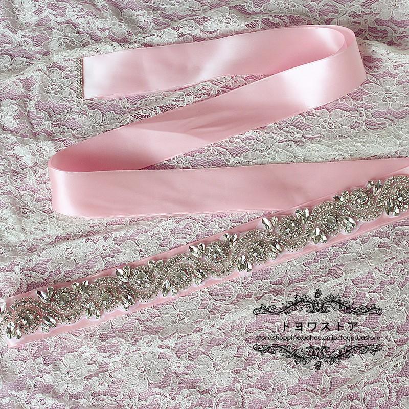 サッシュベルト ウェディング 手作り サッシュベルト ウエディング 結婚式 安 い ブライダル サッシュベルト ビジュー ウェディングドレス リボン 12色選択可 Hsyd042 トヨワストア 通販 Yahoo ショッピング