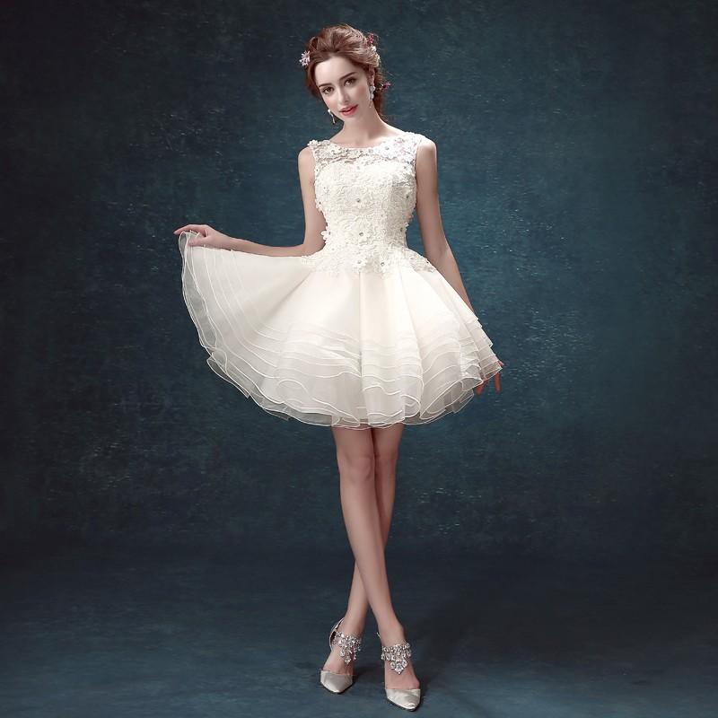 ミニドレス 白 安い ウエディングミニドレス 結婚式 発表会 披露宴 パーティードレス ミニ 二次会 ウェディングドレス 花嫁 ミニドレス 演奏会 韓国 コンサート Mnhs013 トヨワストア 通販 Yahoo ショッピング