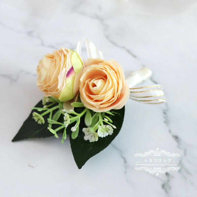 264円 通販 ウェディングブートニア リストブーケ 成人式 結婚式 コサージュ ブーケ 花嫁 披露宴 式典 前撮り 造花 ブライダルブーケ 手作り 卒業式 二次会