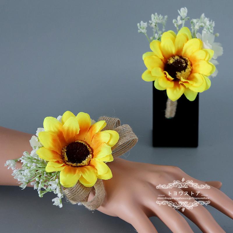 売れ筋介護用品も ウェディングブートニア リストブーケ セット 結婚式 コサージュ ブーケ 花嫁 披露宴 式典 前撮り 造花 ブライダルブーケ 手作り 卒業式 二次会