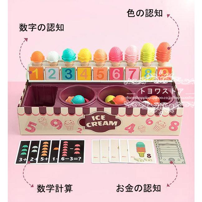 おもちゃ 知育玩具 木のおもちゃ Diy アイスクリーム 2歳 3歳 4歳 男 女 子供 誕生日プレゼント クリスマス 数学 勉強 学習 ゲーム 送料 無料 Ty386 トヨワストア 通販 Yahoo ショッピング