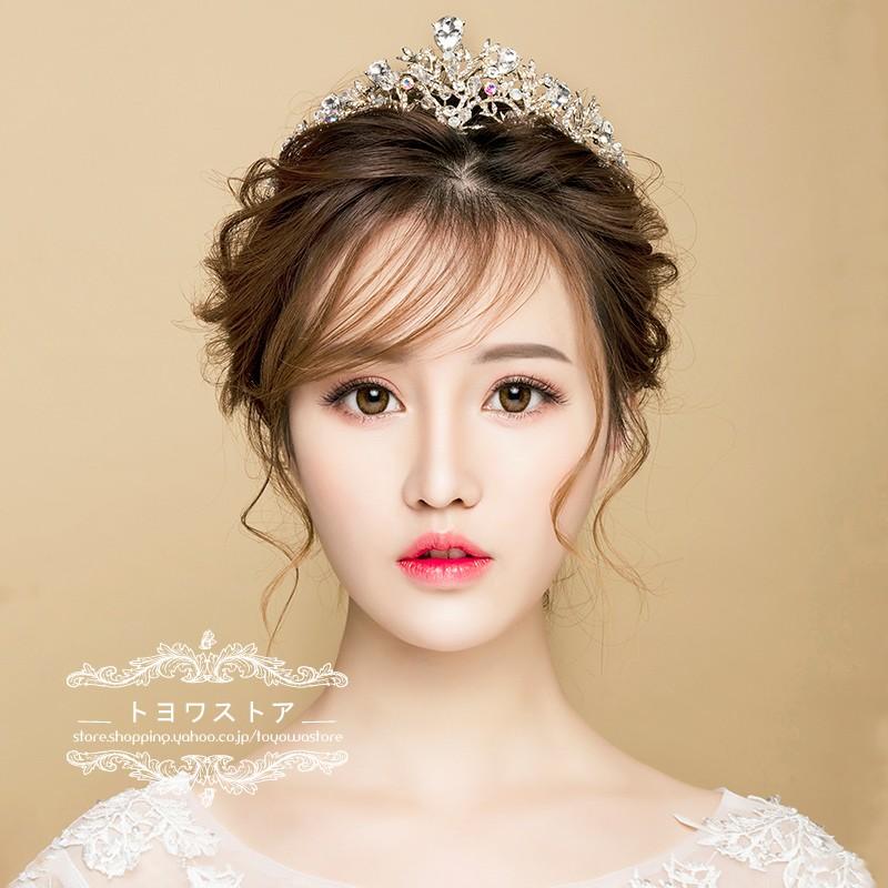 ウエディング ティアラ 安い ブライダル 髪飾り クラウン 花嫁 ウェディング 結婚式 ヘッドドレス パーティー 二次会 ヘアアクセサリー 発表会 ラインストーン hgts004 トヨワストア 通販 Yahoo ショッピング