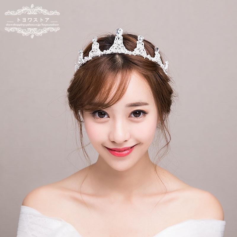 ティアラ ウェディング クラウン 安い ヘッドドレス ブライダル 髪飾り 花嫁 結婚式 ヘアアクセサリー パーティー 二次会 発表会 hgts040 トヨワストア 通販 Yahoo ショッピング