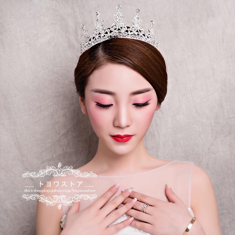 ウェディング ティアラ クラウン 安い ヘッドドレス 王冠 ブライダル 髪飾り パーティー 二次会 披露宴 花嫁 結婚式 ヘアアクセサリー hgts051 トヨワストア 通販 Yahoo ショッピング