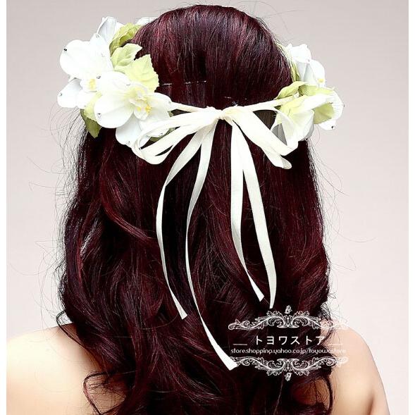 花冠 安い ウェディング 子供花冠 ヘッドドレス ティアラ 造花 髪飾り 花輪 リゾート 新婚旅行 花嫁 二次会 結婚式 フェス 森ガール ボヘミア 手作り hh005 トヨワストア 通販 Yahoo ショッピング