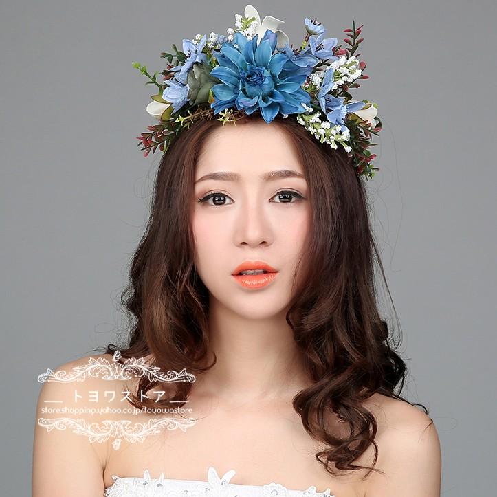 花冠 安い ウェディング 花冠 赤 ヘッドドレス ティアラ 造花 髪飾り キッズ 子供用 リゾート 花嫁 二次会 結婚式 フェス 森ガール ボヘミア 花かんむり 手作り hh160 トヨワストア 通販 花冠花かんむり マタニティフォト衣装小物 ウェディングフォト 髪飾り ベビー