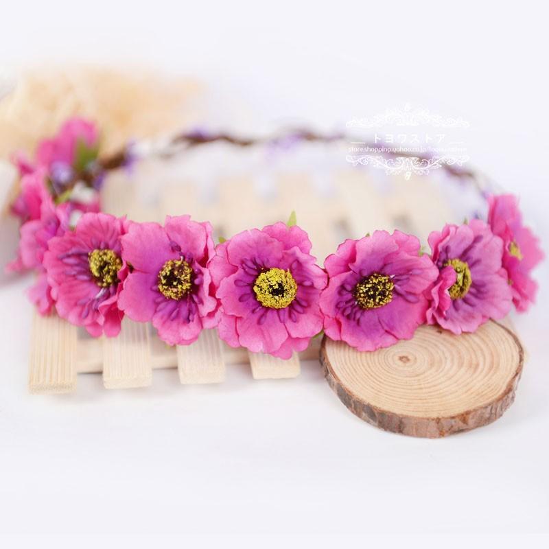 花冠 安い ウェディング 花冠 ヘッドドレス ティアラ 造花 髪飾り 花輪 リゾート 旅行 花嫁 二次会 結婚式 フェス 森ガール ボヘミア 手作り Vfxnz2b0ed Www Familyontour De